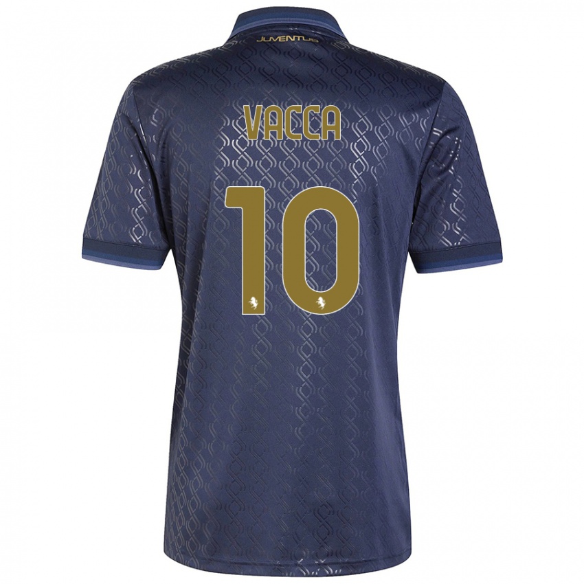 Kinder Alessio Vacca #10 Marineblau Ausweichtrikot Trikot 2024/25 T-Shirt Österreich