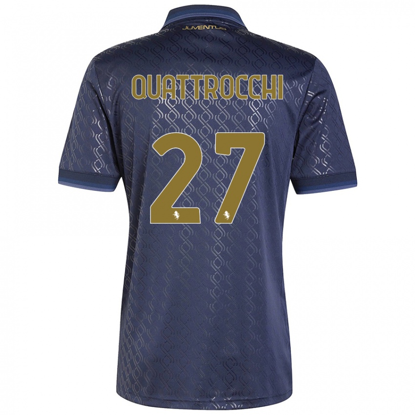 Kinder Juan Ignacio Quattrocchi #27 Marineblau Ausweichtrikot Trikot 2024/25 T-Shirt Österreich