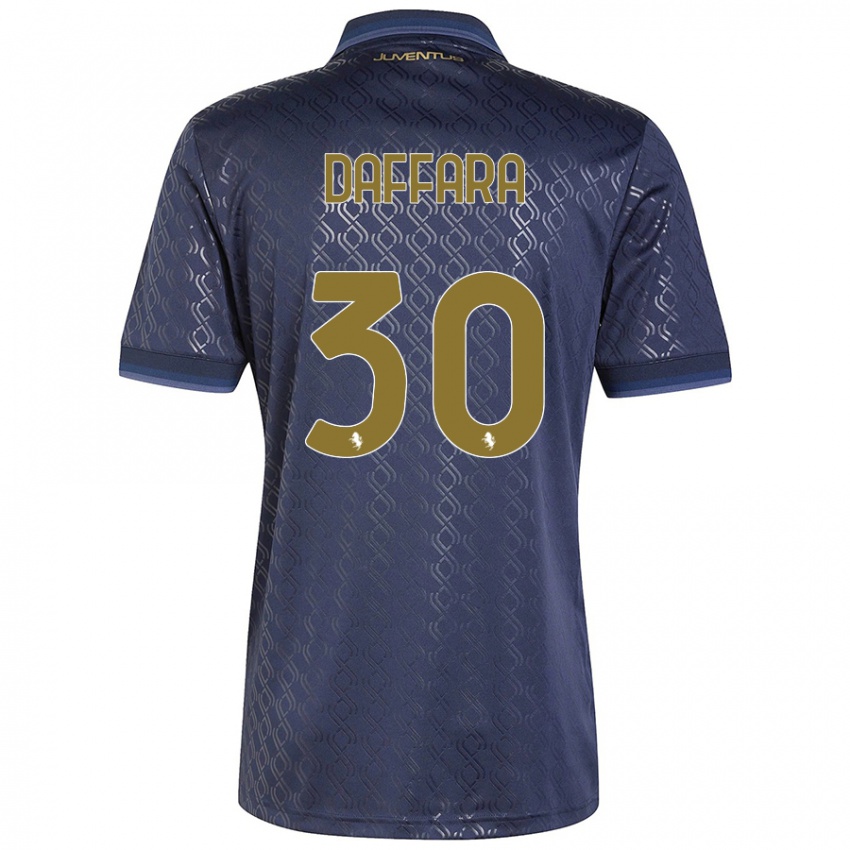 Kinder Giovanni Daffara #30 Marineblau Ausweichtrikot Trikot 2024/25 T-Shirt Österreich