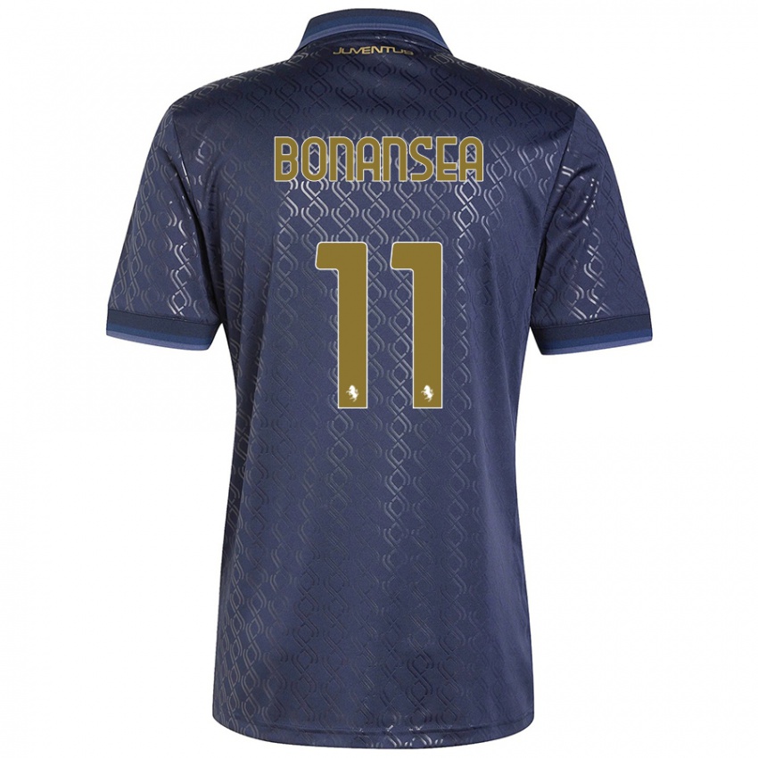 Kinder Barbara Bonansea #11 Marineblau Ausweichtrikot Trikot 2024/25 T-Shirt Österreich