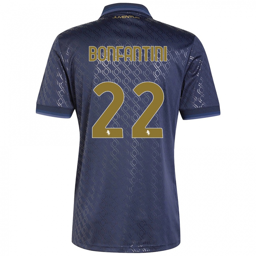 Kinder Agnese Bonfantini #22 Marineblau Ausweichtrikot Trikot 2024/25 T-Shirt Österreich