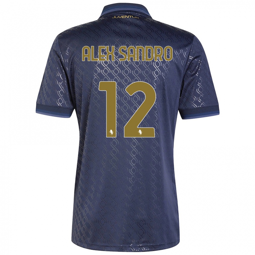 Kinder Alex Sandro #12 Marineblau Ausweichtrikot Trikot 2024/25 T-Shirt Österreich