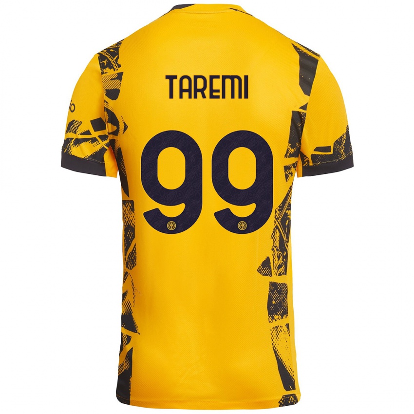 Kinder Mehdi Taremi #99 Gold Schwarz Ausweichtrikot Trikot 2024/25 T-Shirt Österreich