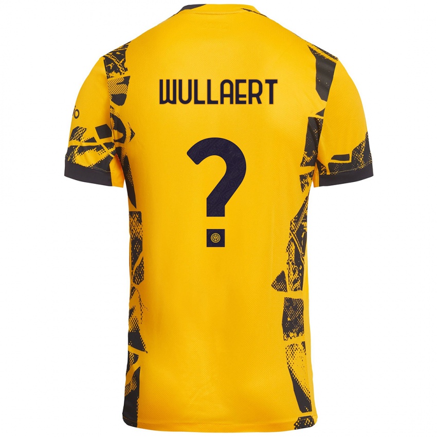 Kinder Tessa Wullaert #0 Gold Schwarz Ausweichtrikot Trikot 2024/25 T-Shirt Österreich