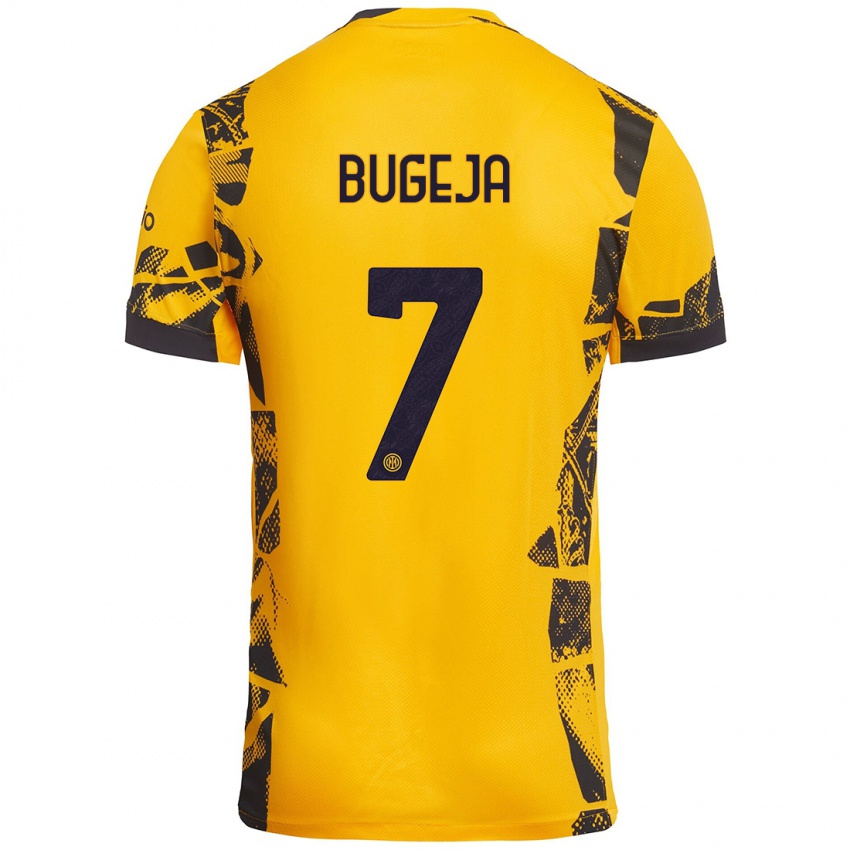 Kinder Haley Bugeja #7 Gold Schwarz Ausweichtrikot Trikot 2024/25 T-Shirt Österreich