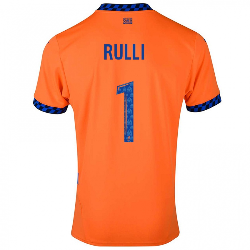 Kinder Gerónimo Rulli #1 Orange Dunkelblau Ausweichtrikot Trikot 2024/25 T-Shirt Österreich