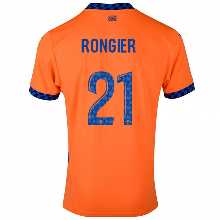 Kinder Valentin Rongier #21 Orange Dunkelblau Ausweichtrikot Trikot 2024/25 T-Shirt Österreich