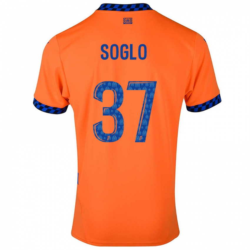 Kinder Emran Soglo #37 Orange Dunkelblau Ausweichtrikot Trikot 2024/25 T-Shirt Österreich