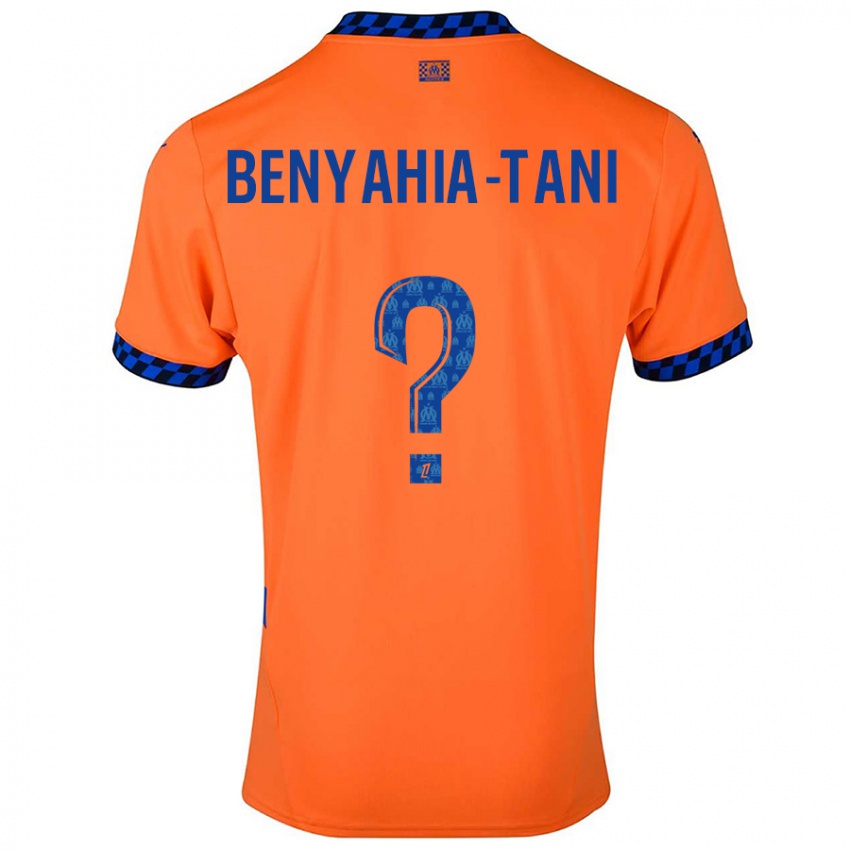 Kinder Aylan Benyahia-Tani #0 Orange Dunkelblau Ausweichtrikot Trikot 2024/25 T-Shirt Österreich