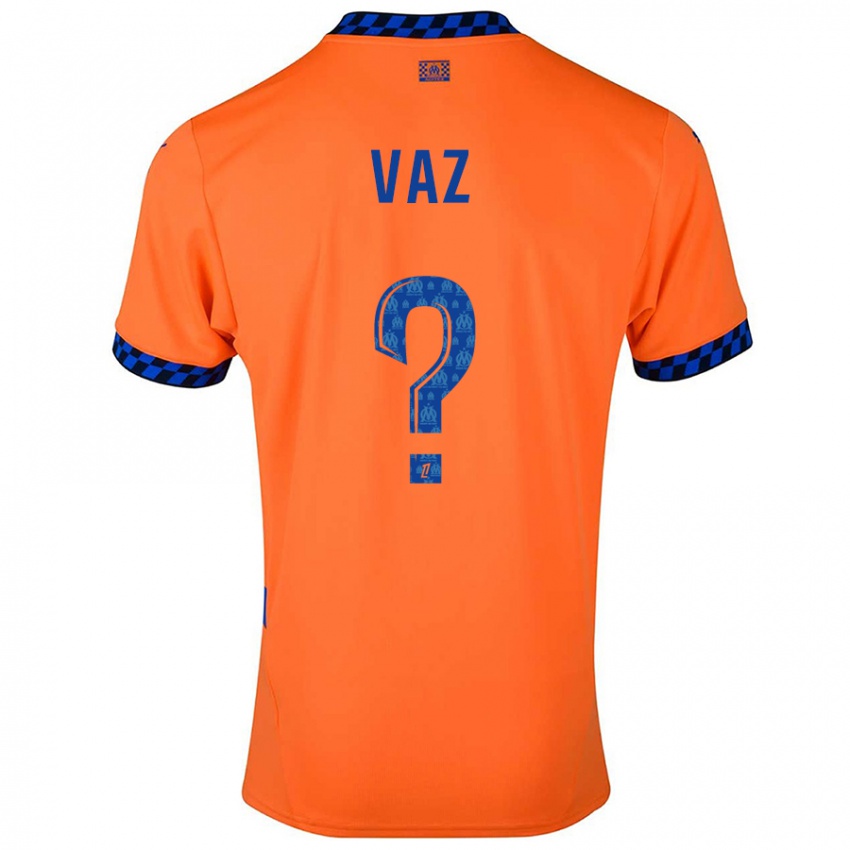 Kinder Robinio Vaz #0 Orange Dunkelblau Ausweichtrikot Trikot 2024/25 T-Shirt Österreich