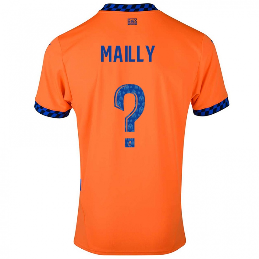 Kinder Evan Mailly #0 Orange Dunkelblau Ausweichtrikot Trikot 2024/25 T-Shirt Österreich