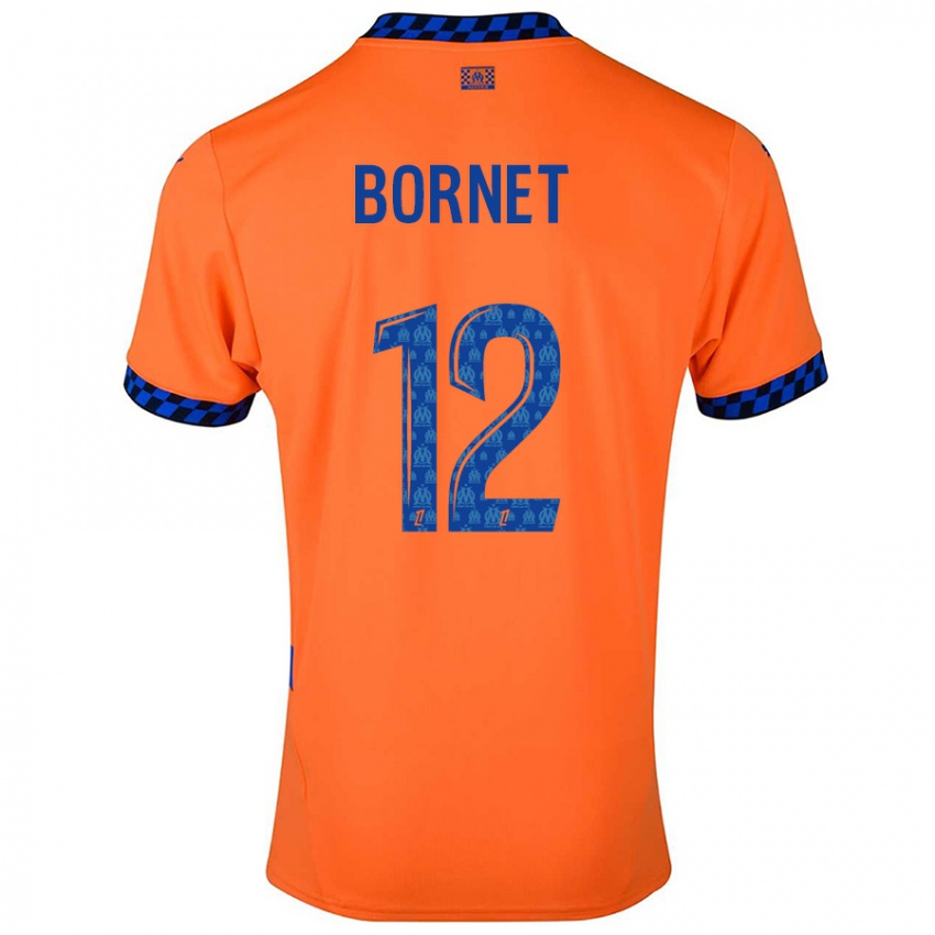 Kinder Camille Bornet #12 Orange Dunkelblau Ausweichtrikot Trikot 2024/25 T-Shirt Österreich