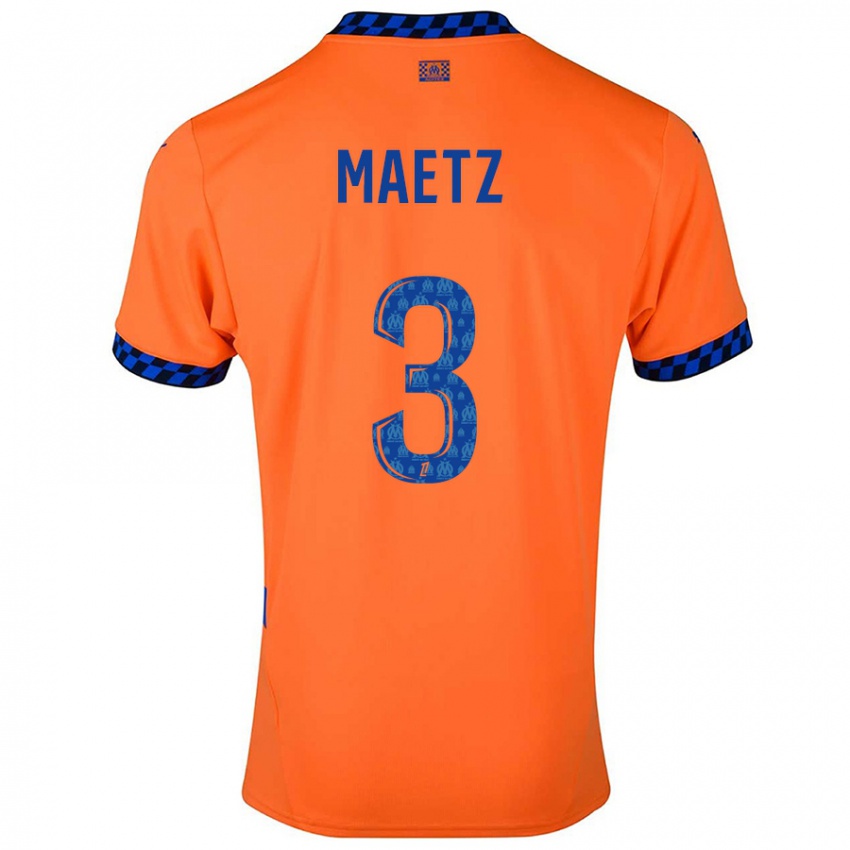 Kinder Agathe Maetz #3 Orange Dunkelblau Ausweichtrikot Trikot 2024/25 T-Shirt Österreich