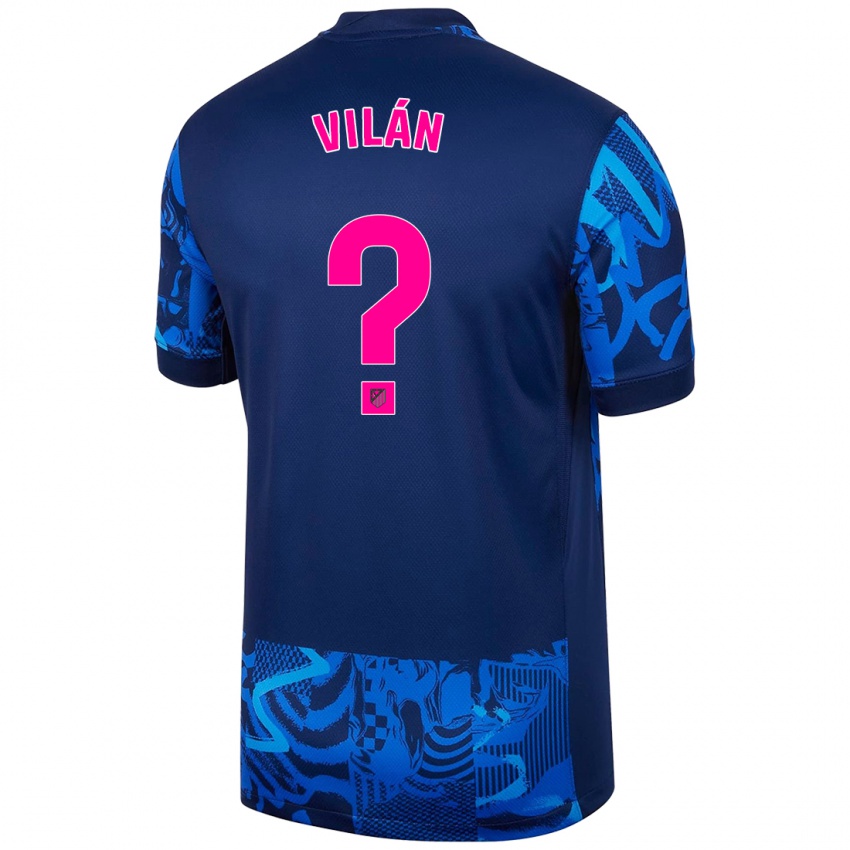 Kinder David Vilán #0 Königsblau Ausweichtrikot Trikot 2024/25 T-Shirt Österreich