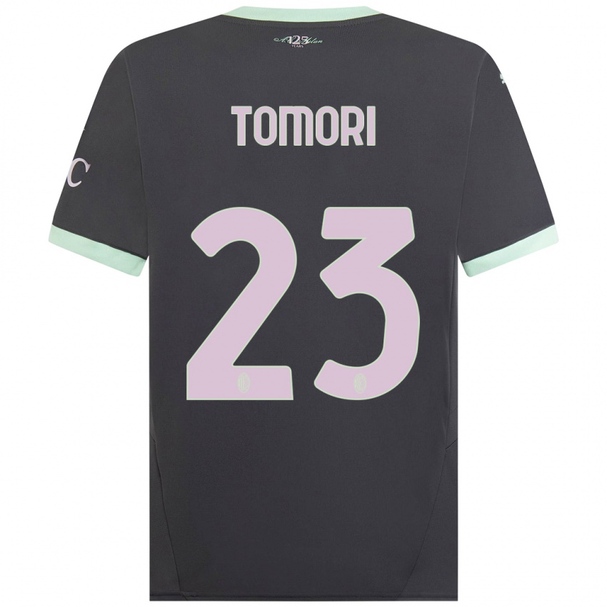 Kinder Fikayo Tomori #23 Grau Ausweichtrikot Trikot 2024/25 T-Shirt Österreich