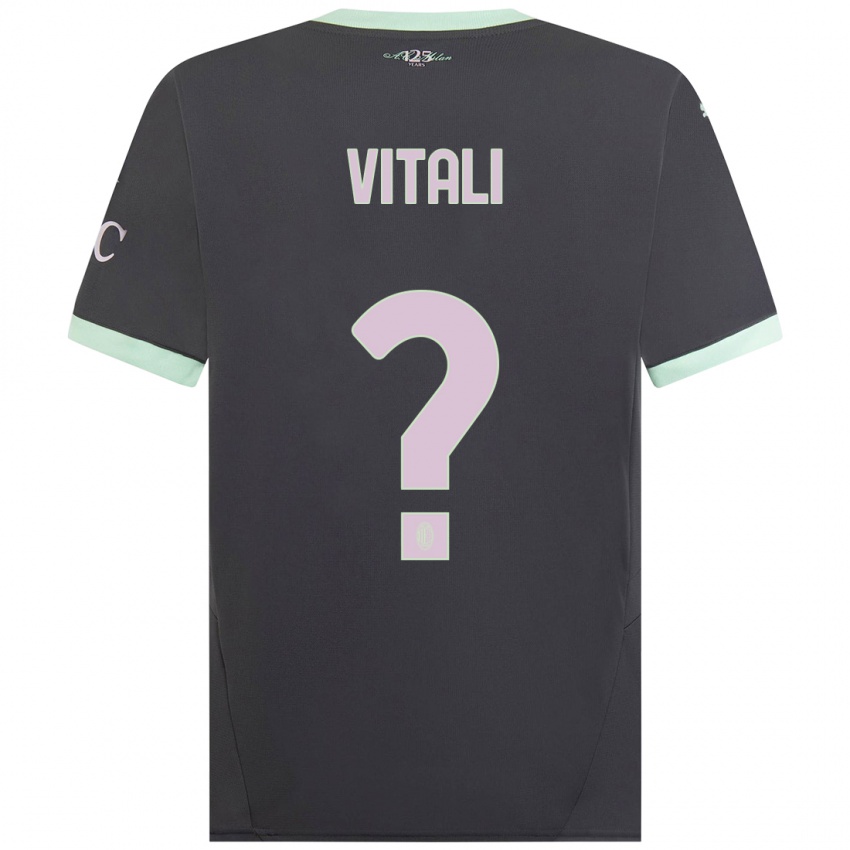 Kinder Michael Vitali #0 Grau Ausweichtrikot Trikot 2024/25 T-Shirt Österreich