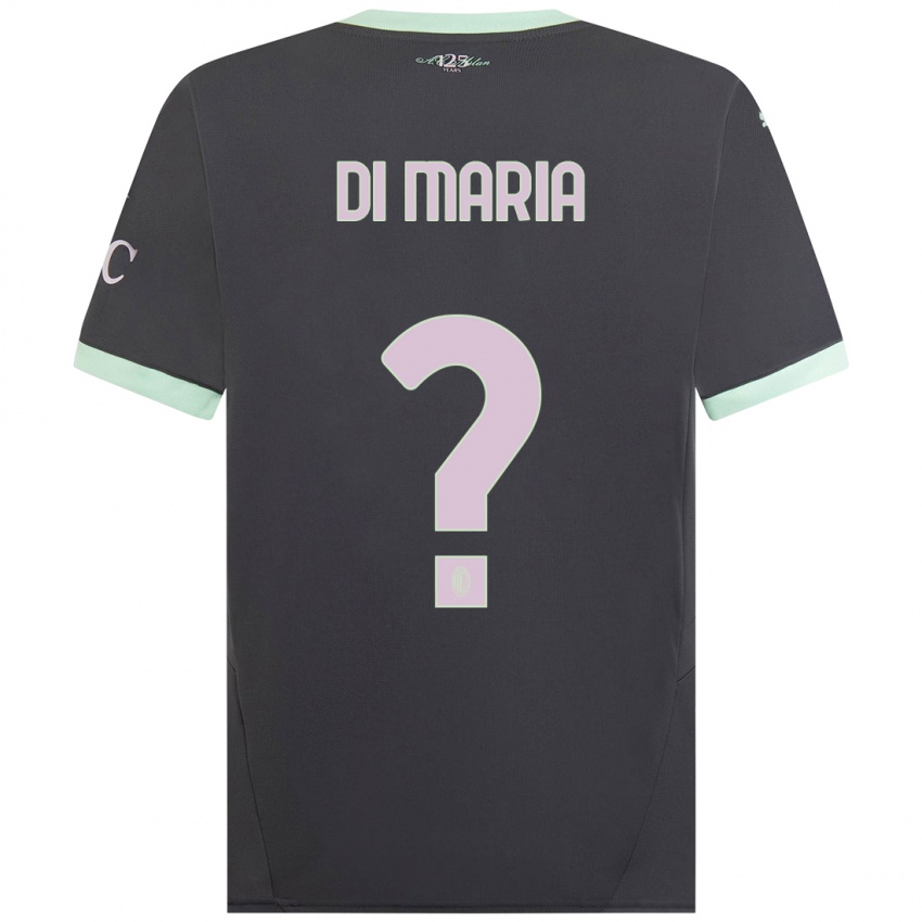 Kinder Alessandro Di Maria #0 Grau Ausweichtrikot Trikot 2024/25 T-Shirt Österreich