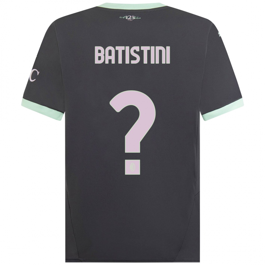 Kinder Simone Batistini #0 Grau Ausweichtrikot Trikot 2024/25 T-Shirt Österreich