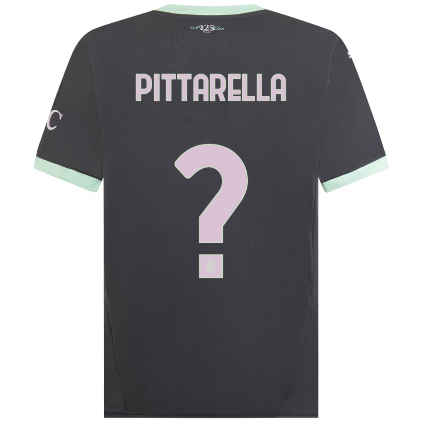 Kinder Matteo Pittarella #0 Grau Ausweichtrikot Trikot 2024/25 T-Shirt Österreich