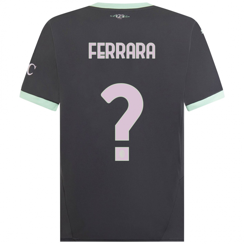 Kinder Francesco Ferrara #0 Grau Ausweichtrikot Trikot 2024/25 T-Shirt Österreich