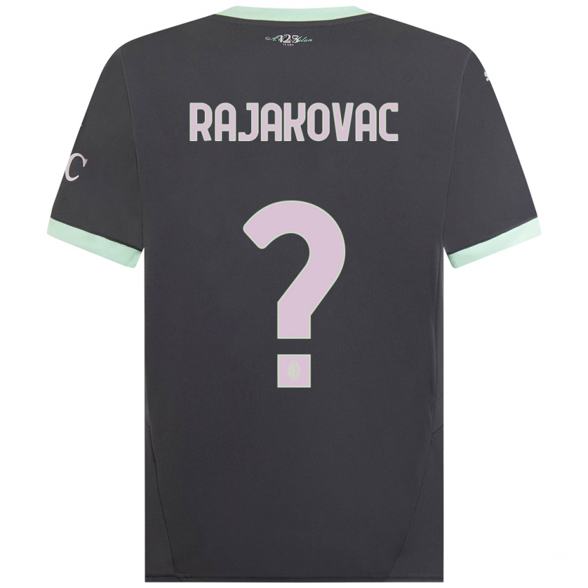 Kinder Mihajlo Rajakovac #0 Grau Ausweichtrikot Trikot 2024/25 T-Shirt Österreich