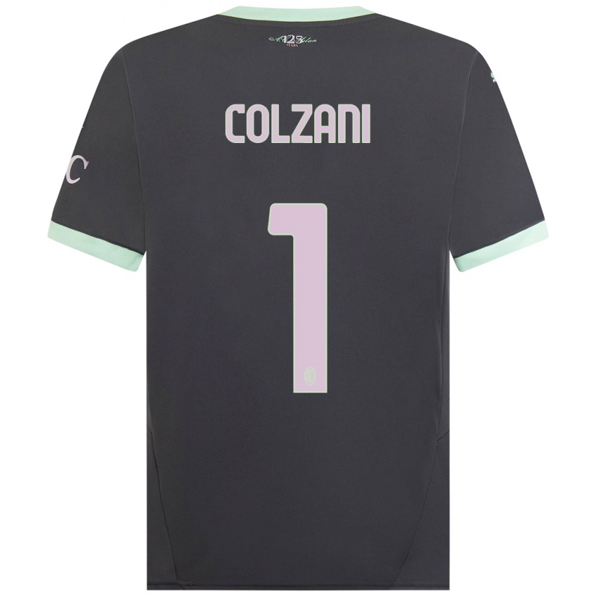 Kinder Edoardo Colzani #1 Grau Ausweichtrikot Trikot 2024/25 T-Shirt Österreich