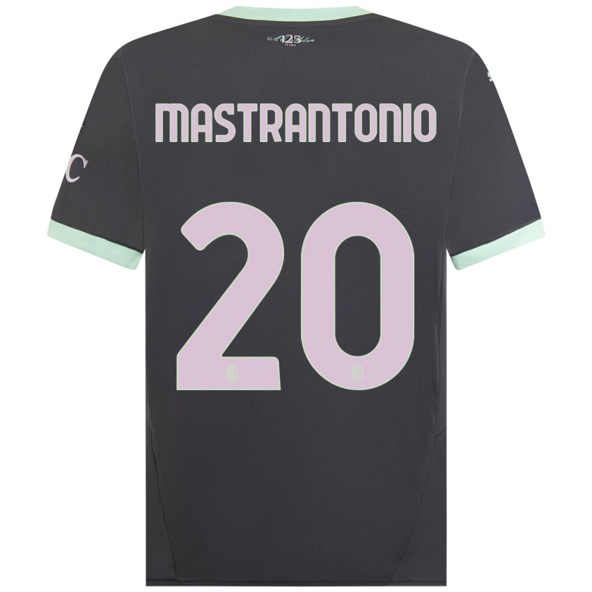 Kinder Davide Mastrantonio #20 Grau Ausweichtrikot Trikot 2024/25 T-Shirt Österreich