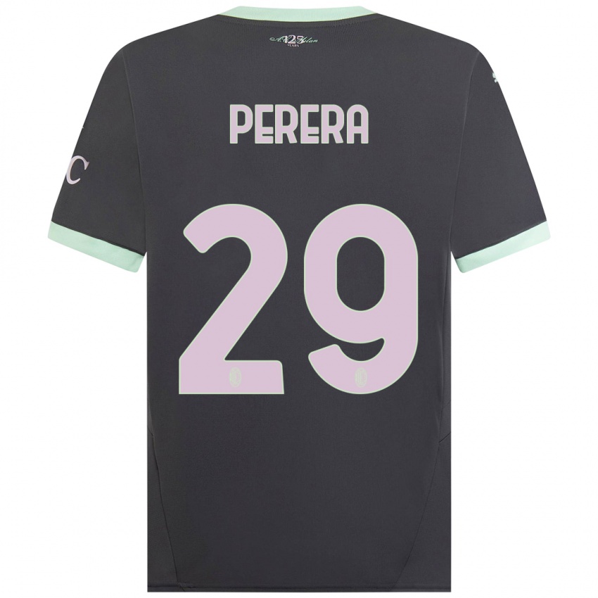 Kinder Nirash Perera #29 Grau Ausweichtrikot Trikot 2024/25 T-Shirt Österreich