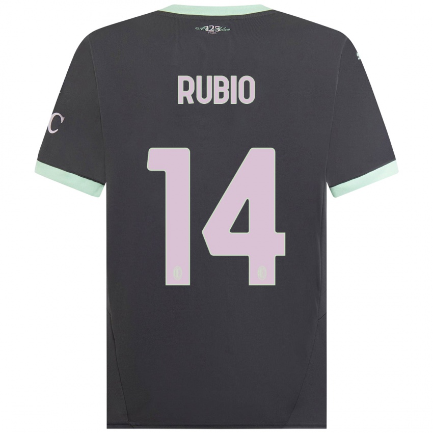 Kinder Silvia Rubio #14 Grau Ausweichtrikot Trikot 2024/25 T-Shirt Österreich