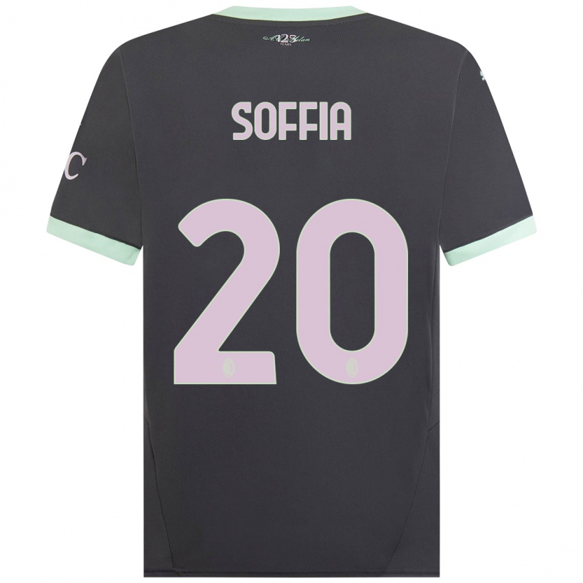 Kinder Angelica Soffia #20 Grau Ausweichtrikot Trikot 2024/25 T-Shirt Österreich