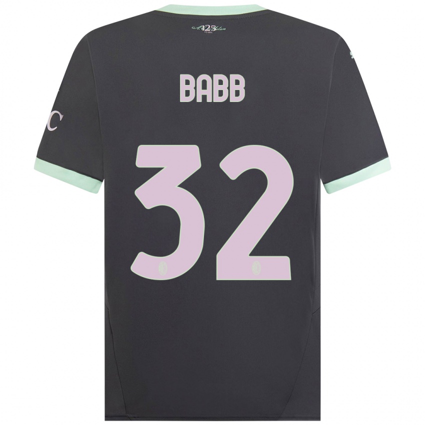 Kinder Selena Delia Babb #32 Grau Ausweichtrikot Trikot 2024/25 T-Shirt Österreich