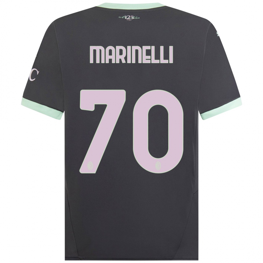 Kinder Gloria Marinelli #70 Grau Ausweichtrikot Trikot 2024/25 T-Shirt Österreich