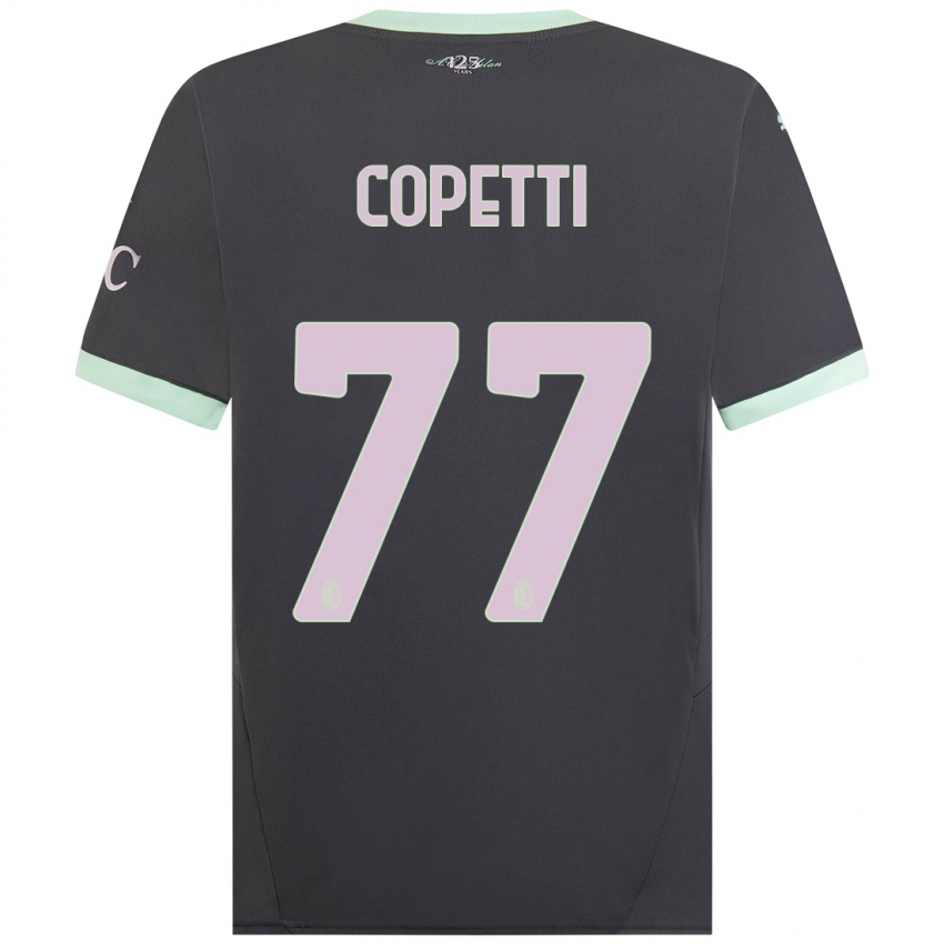 Kinder Matilde Copetti #77 Grau Ausweichtrikot Trikot 2024/25 T-Shirt Österreich