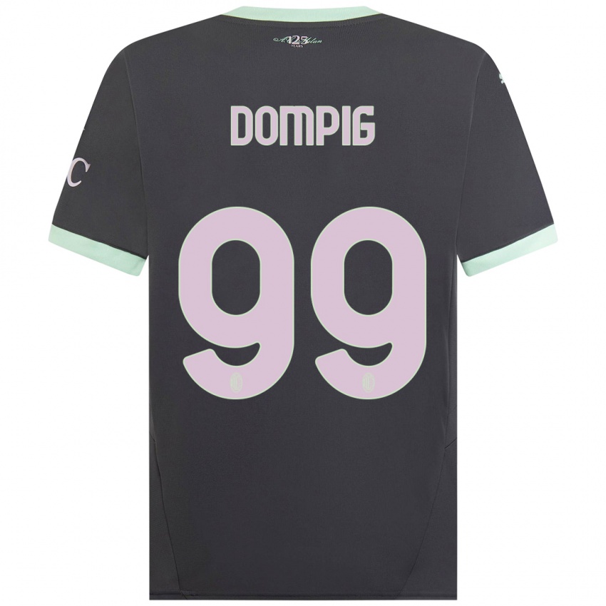 Kinder Chanté Dompig #99 Grau Ausweichtrikot Trikot 2024/25 T-Shirt Österreich