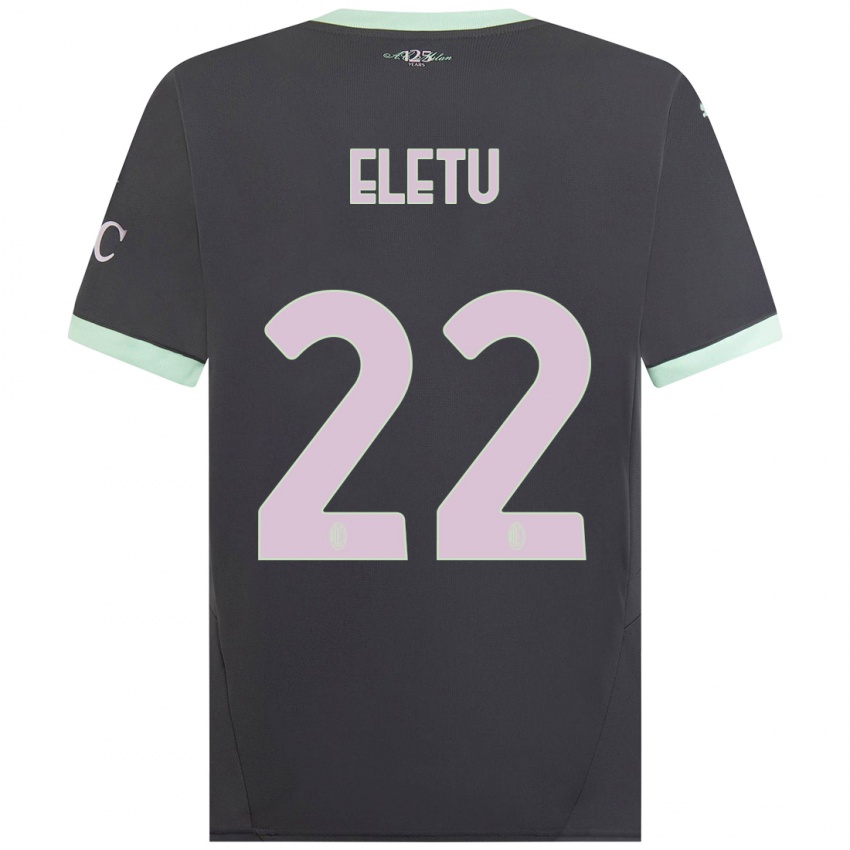 Kinder Victor Eletu #22 Grau Ausweichtrikot Trikot 2024/25 T-Shirt Österreich