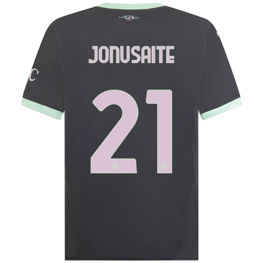 Kinder Rimante Jonusaite #21 Grau Ausweichtrikot Trikot 2024/25 T-Shirt Österreich