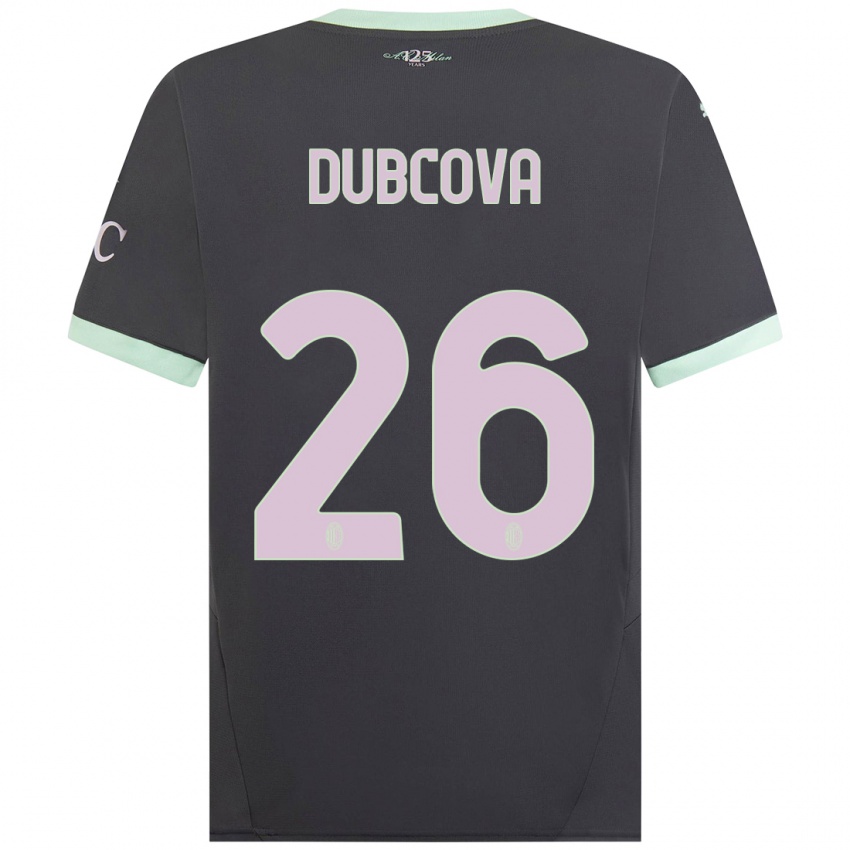 Kinder Michaela Dubcova #26 Grau Ausweichtrikot Trikot 2024/25 T-Shirt Österreich