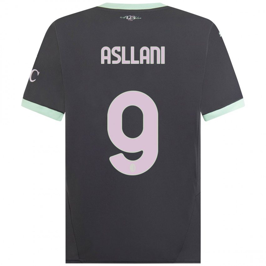 Kinder Kosovare Asllani #9 Grau Ausweichtrikot Trikot 2024/25 T-Shirt Österreich