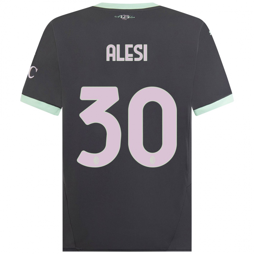 Kinder Gabriele Alesi #30 Grau Ausweichtrikot Trikot 2024/25 T-Shirt Österreich