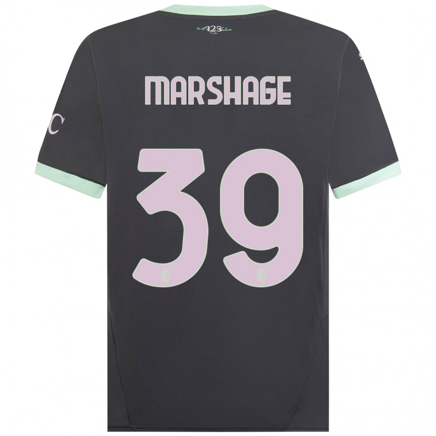 Kinder Wilgot Marshage #39 Grau Ausweichtrikot Trikot 2024/25 T-Shirt Österreich