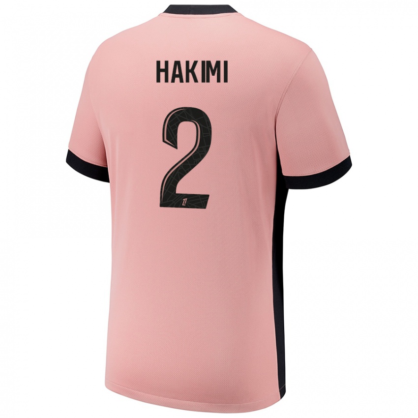 Kinder Achraf Hakimi #2 Rostros Ausweichtrikot Trikot 2024/25 T-Shirt Österreich