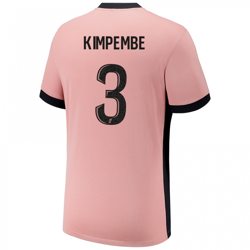 Kinder Presnel Kimpembe #3 Rostros Ausweichtrikot Trikot 2024/25 T-Shirt Österreich