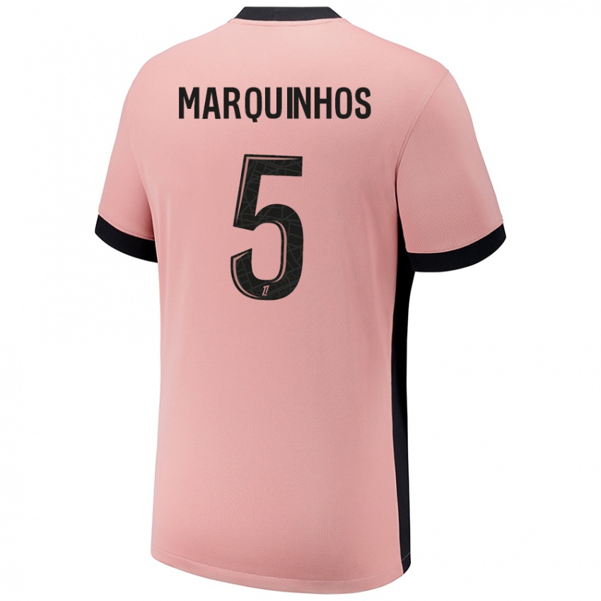 Kinder Marquinhos #5 Rostros Ausweichtrikot Trikot 2024/25 T-Shirt Österreich