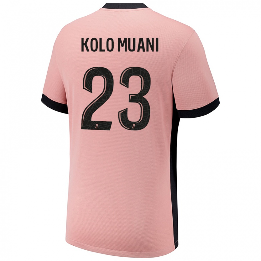 Kinder Randal Kolo Muani #23 Rostros Ausweichtrikot Trikot 2024/25 T-Shirt Österreich