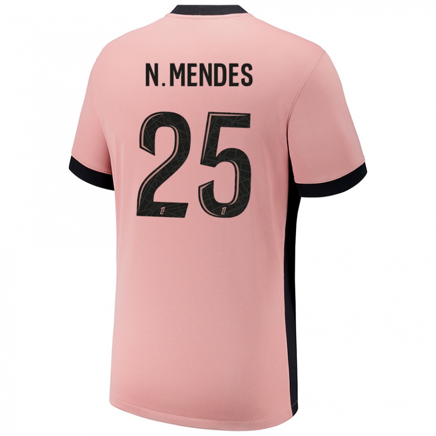 Kinder Nuno Mendes #25 Rostros Ausweichtrikot Trikot 2024/25 T-Shirt Österreich