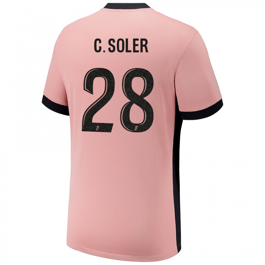 Kinder Carlos Soler #28 Rostros Ausweichtrikot Trikot 2024/25 T-Shirt Österreich