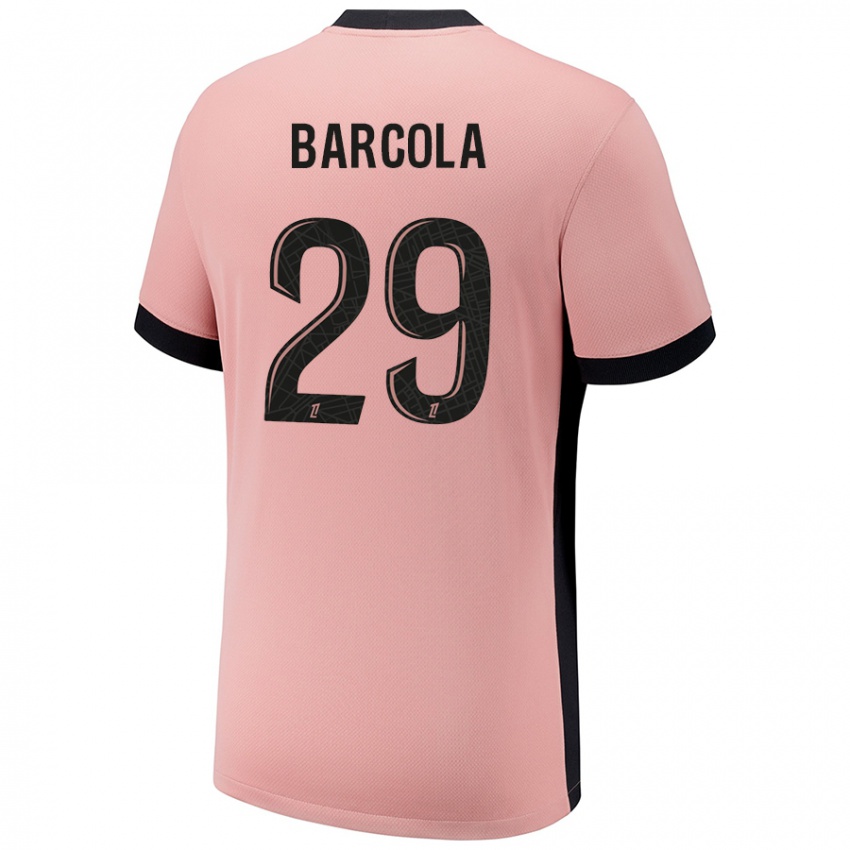 Kinder Bradley Barcola #29 Rostros Ausweichtrikot Trikot 2024/25 T-Shirt Österreich