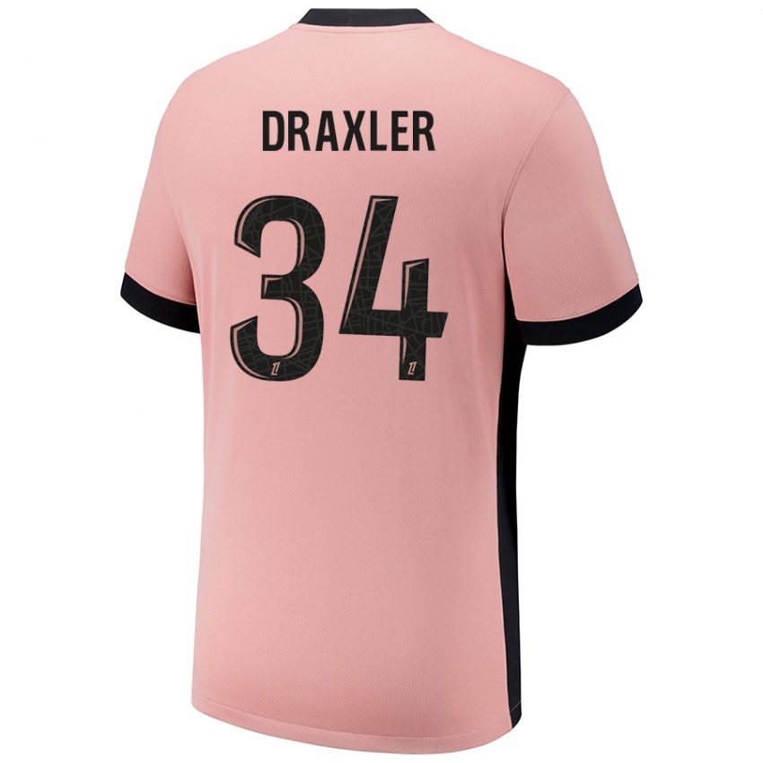 Kinder Julian Draxler #34 Rostros Ausweichtrikot Trikot 2024/25 T-Shirt Österreich