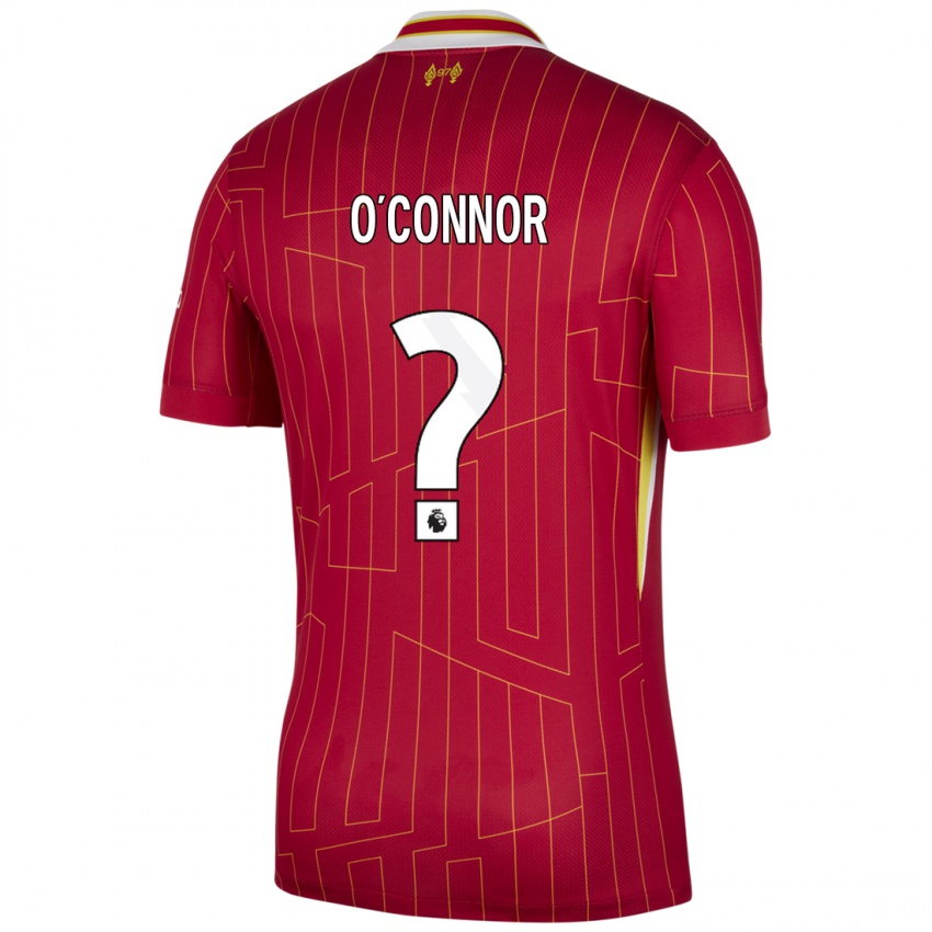 Herren Ollie O'connor #0 Rot Gelb Weiß Heimtrikot Trikot 2024/25 T-Shirt Österreich