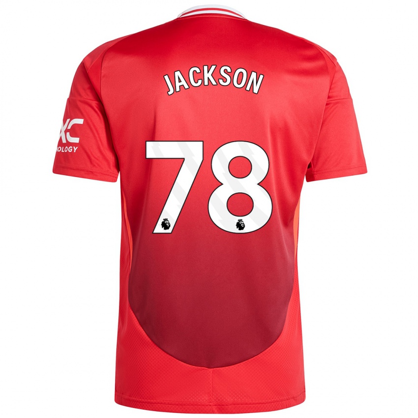 Herren Louis Jackson #78 Hellrot Heimtrikot Trikot 2024/25 T-Shirt Österreich